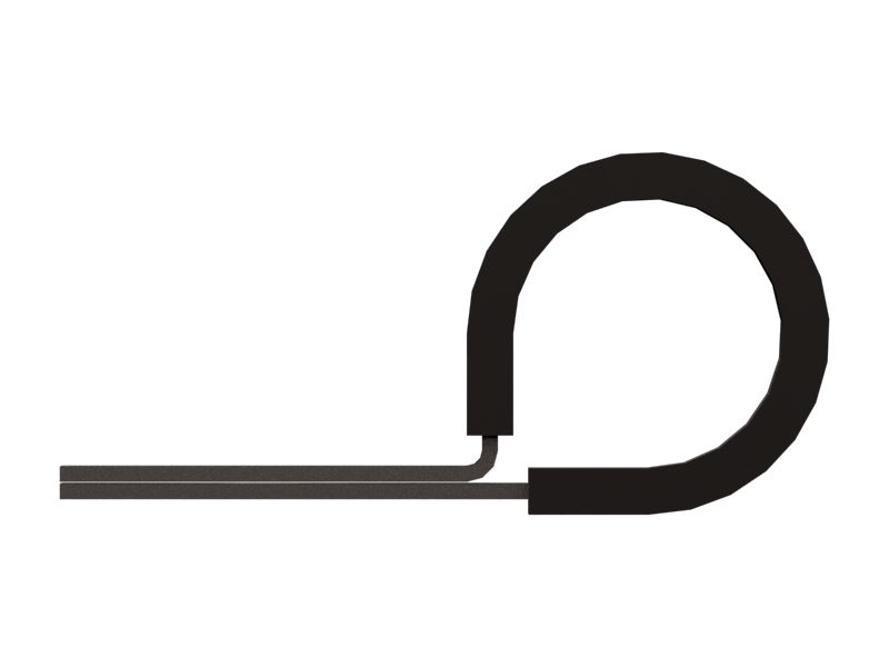 Петлевой зажим с минимальным внутренним диаметром 14,00 мм