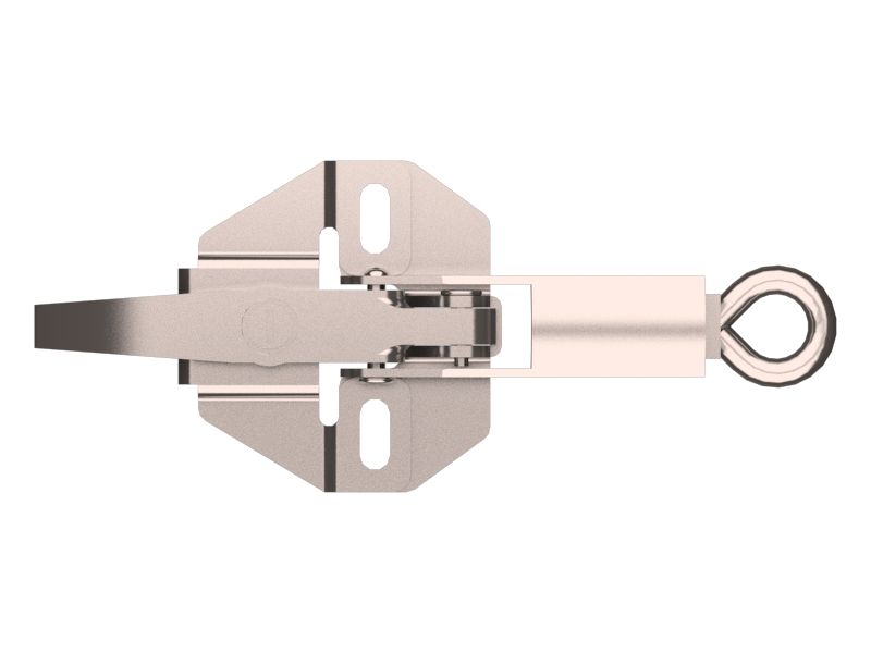 Крепежная деталь защелки капота нажимного типа