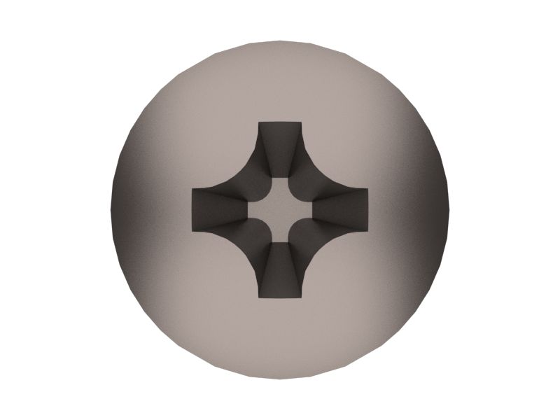 Винт с цилиндрической скругленной головкой, 12 мм