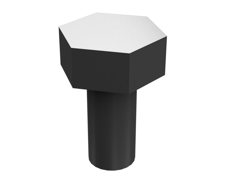 0S-1614: Boulon à tête hexagonale 1/4''-20 x 1/2''