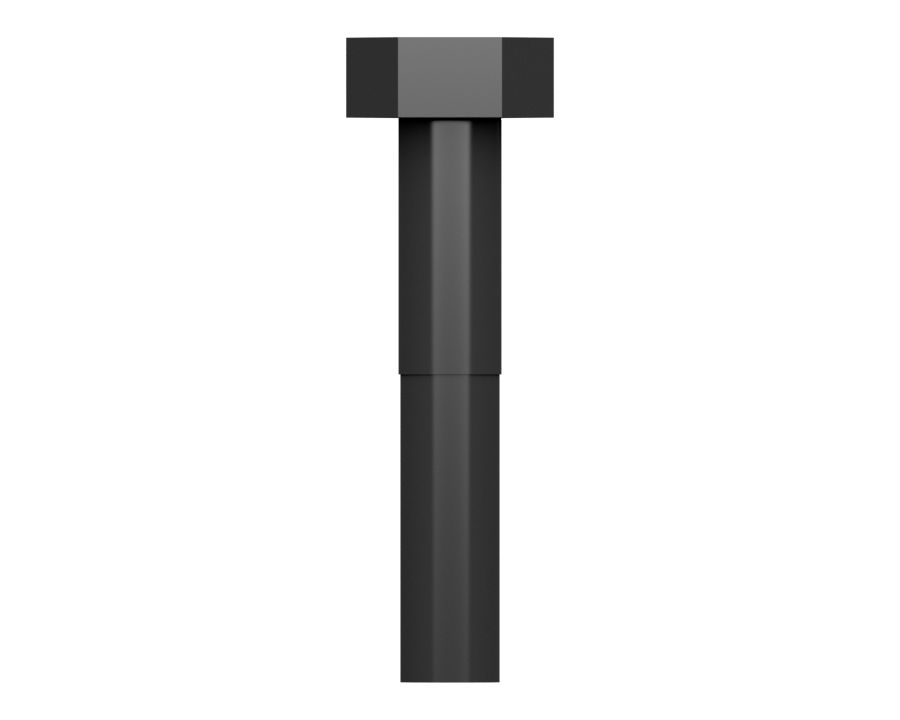 Стальной болт с внешним шестигранником и стержнем длиной 34,92 мм