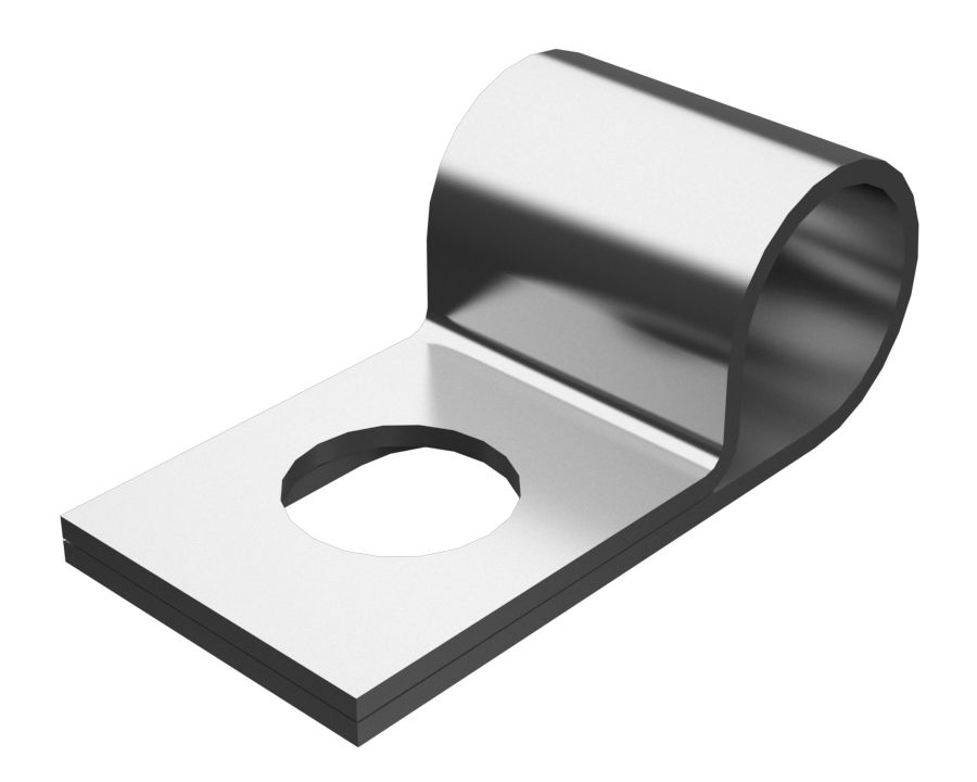 • Зажим для одиночной трубы с внутренним диаметром 12,70 мм