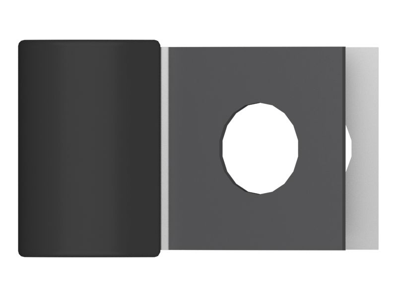 Стальной хомут 12,70 мм с одиночной трубкой