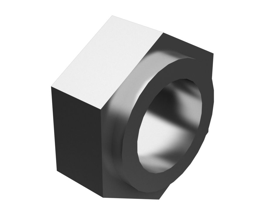 Шестигранная приварная гайка с резьбой 3/8-16-2В