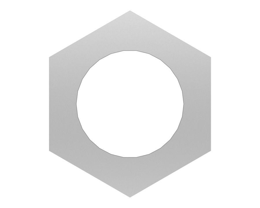 Шестигранная гайка с резьбой 1-1/4-12