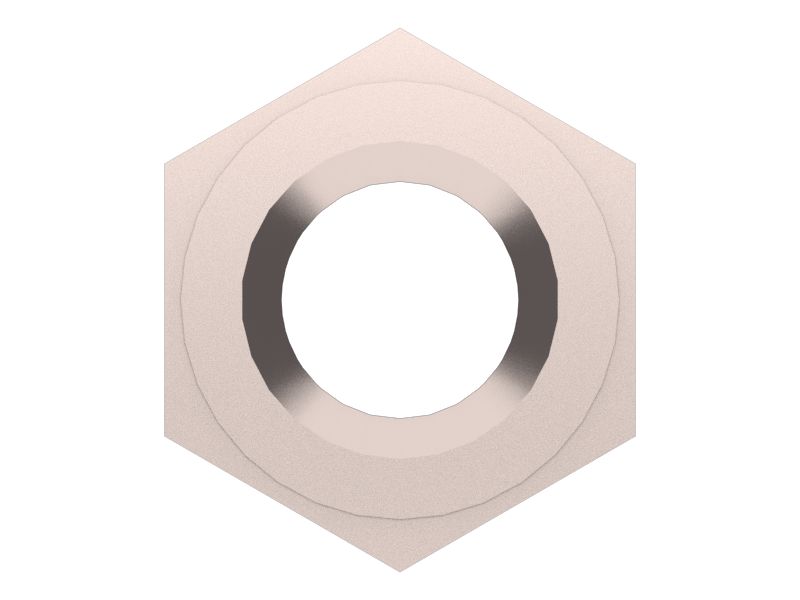 Гайка шестигранная с резьбой 5/16''-18