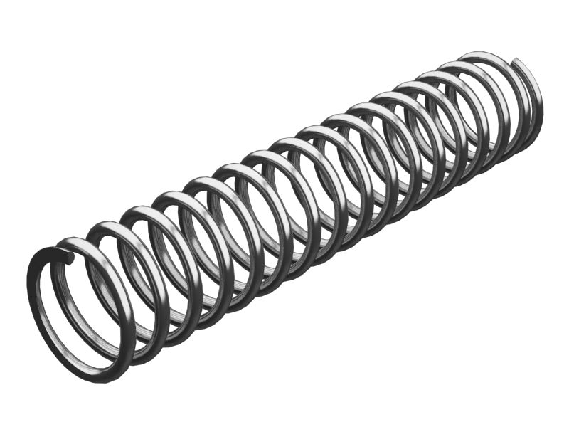 Пружина сжатия свободной длины 4,44 мм