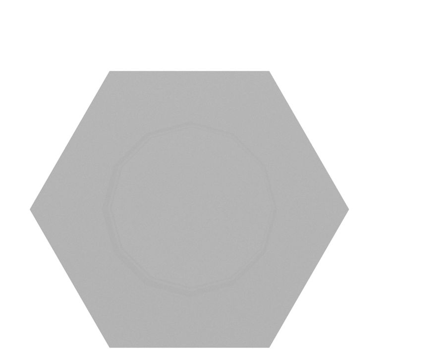 Внешний шестигранный стальной болт с резьбой 1-8 дюймов