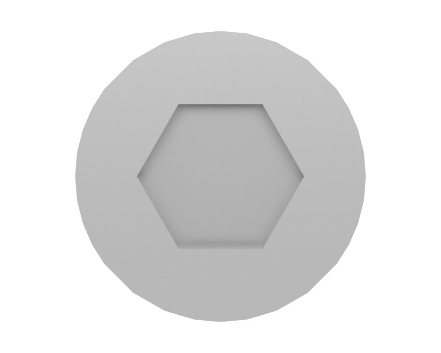 Болт с шестигранной головкой 1/4"-20 x 1