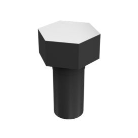 2H-3755: 15.88mm Shaft Length External Hexagonal Steel Bolt