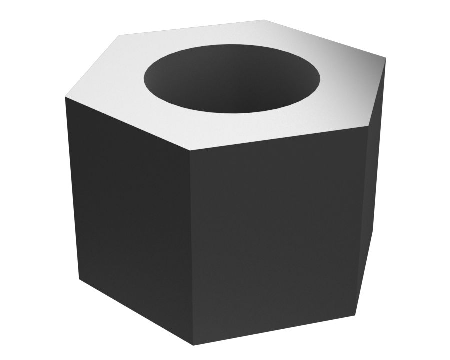 Высокая шестигранная гайка с резьбой 3/4-16