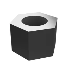 7H-3608: Высокая шестигранная гайка с резьбой 3/4-16