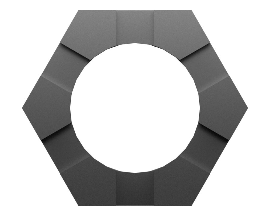 Стопорная гайка корончатая шестигранная с резьбой 1-1/8-12