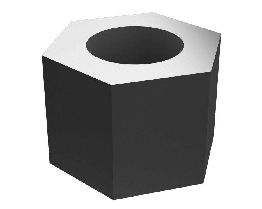 Высокая шестигранная гайка с резьбой 5/8-18