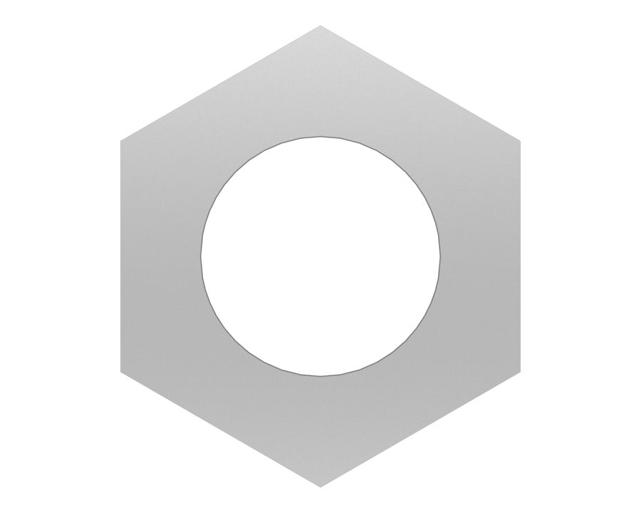 Высокая шестигранная гайка с резьбой 5/8-18