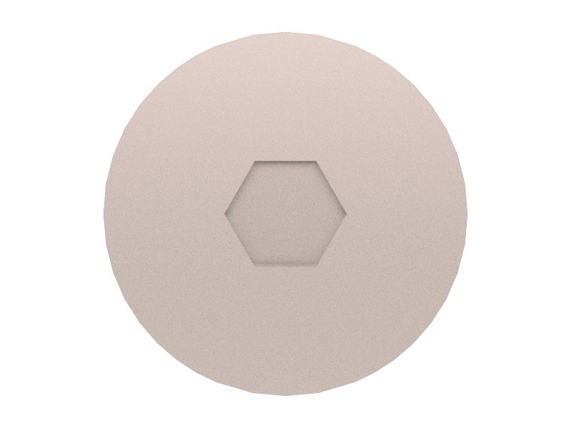 Винт с плоской головкой и шестигранным углублением под ключ, длина 30 мм