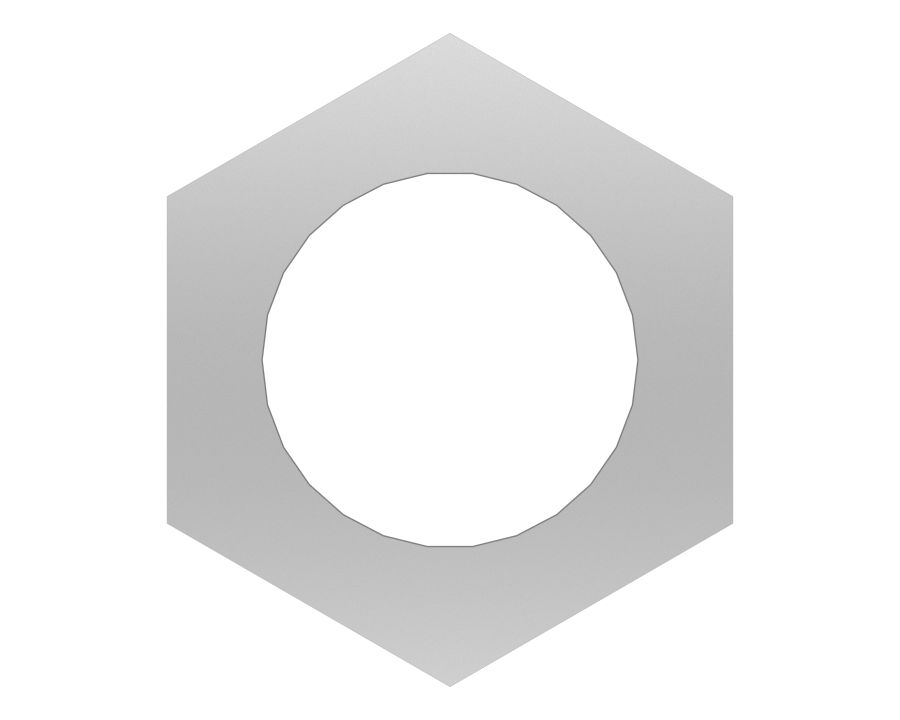 Шестигранная гайка M20