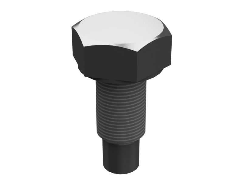 Болт с цилиндрическим концом и шестигранной головкой М6-1 x 14 мм