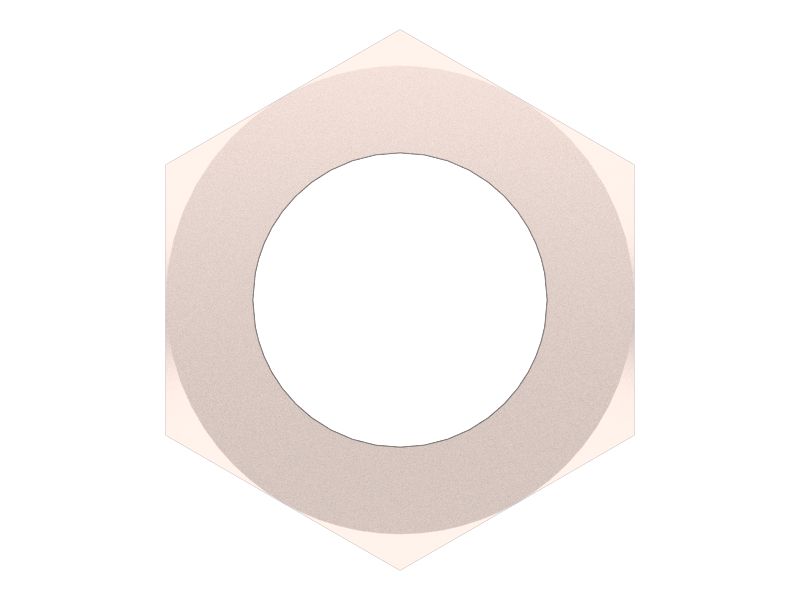 Стопорная гайка шестигранная 5/16".