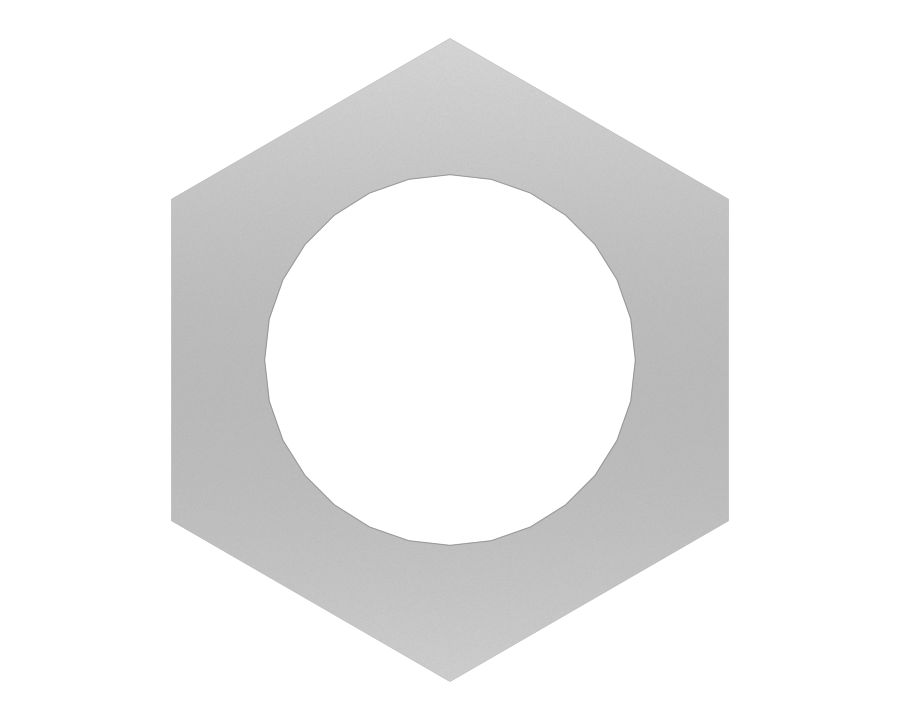 Шестигранная гайка M16 x 2 мм