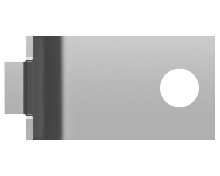 Зажим одинарный половинный с внутренним диаметром 38 мм