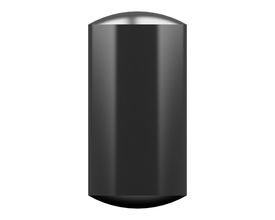 Цельный стальной установочный штифт длиной 12,70 мм