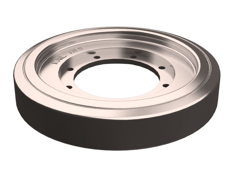 Переднее направляющее колесо с наружным диаметром 357,38 мм