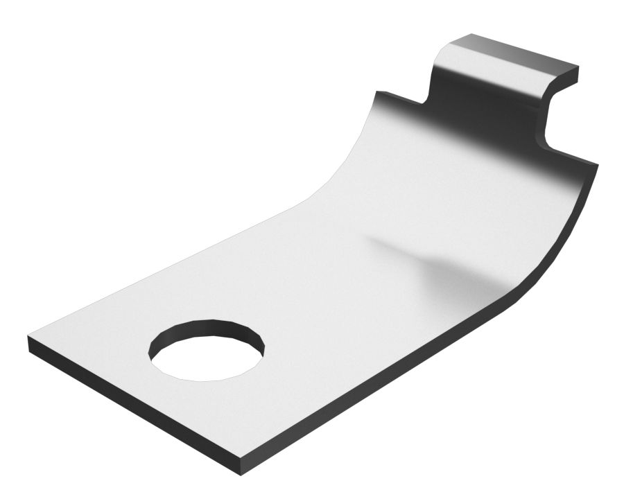 Зажим одинарный половинный с внутренним диаметром 38 мм