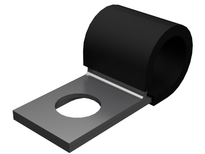 Петлевой хомут для одной трубки, минимальный диаметр 14,00 мм