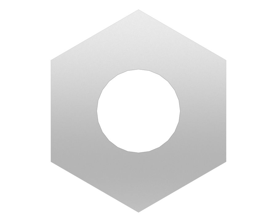 Шестигранная гайка с резьбой 8X32