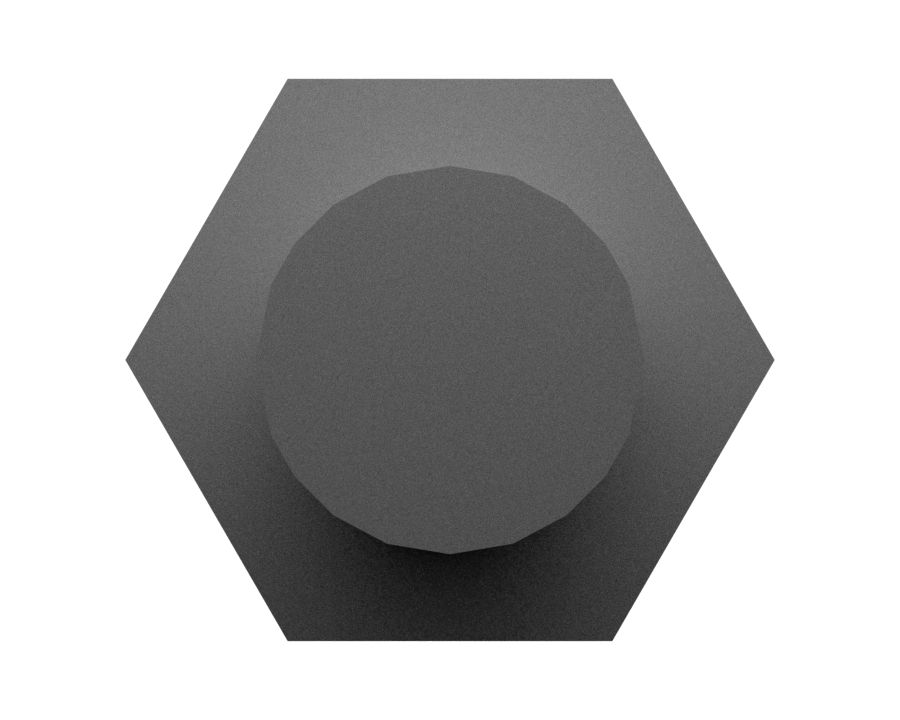 Болт-шпилька с резьбой 3/8-16-2A