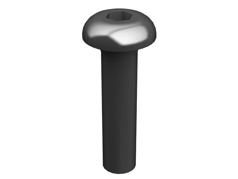 150-4086: Приводной винт с шестигранным гнездом и полукруглой головкой, длина 16 мм