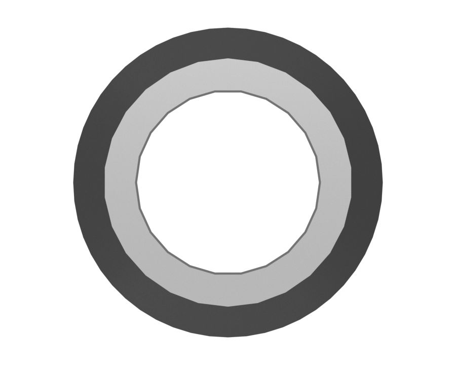 Стальной пружинный штифт длиной 6,35 мм