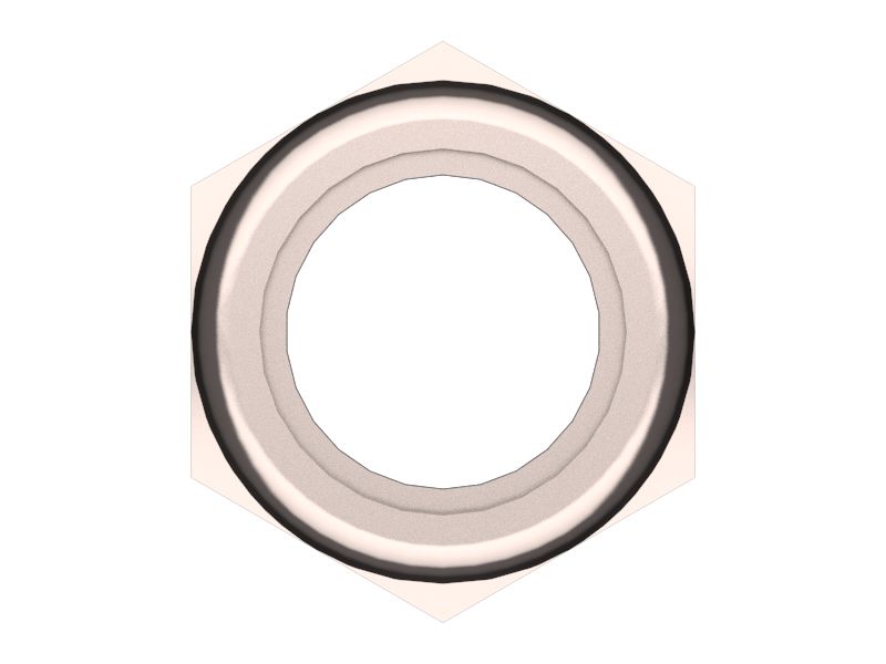 Шестигранная контргайка M5 x 0,8 мм
