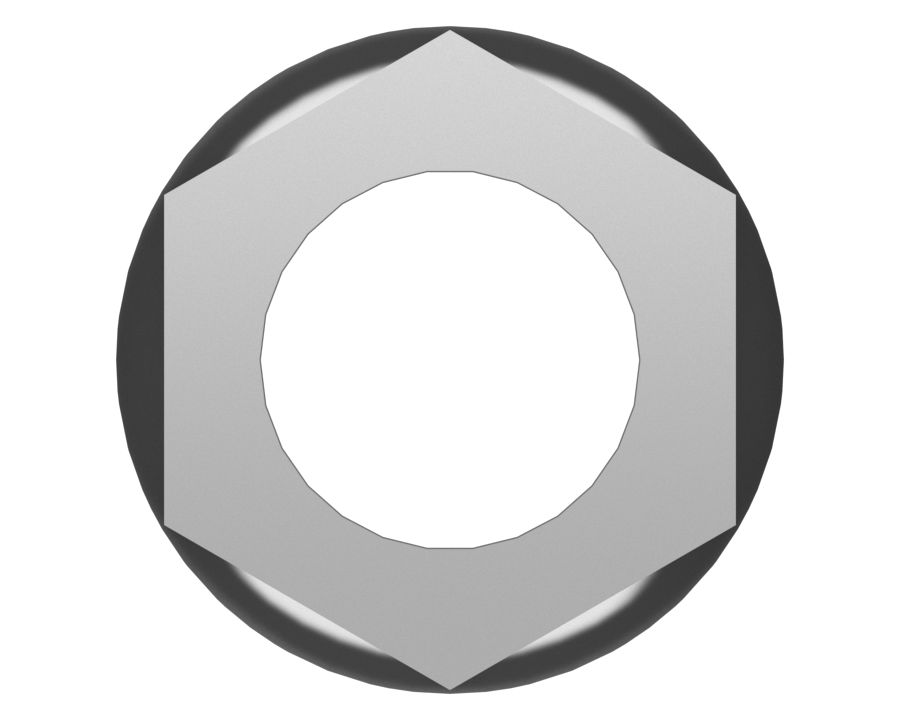 Шестигранная фланцевая гайка 1/2"-13