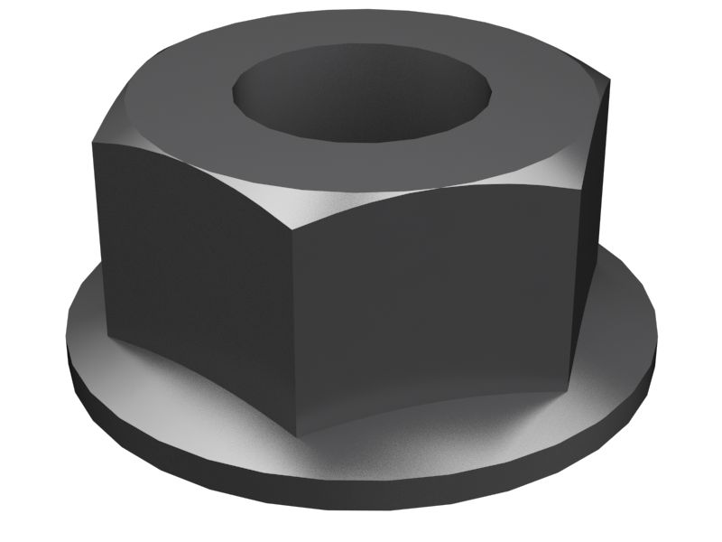 235-1088: Шестигранная фланцевая гайка 3/8"-16