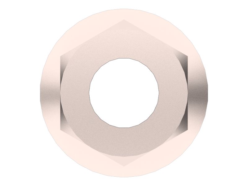 Шестигранная фланцевая гайка 3/8"-16