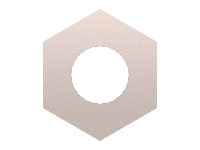 Шестигранная гайка с резьбой 10-32