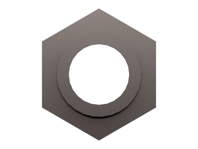 Шестигранная сварная гайка M8 x 1,25 мм