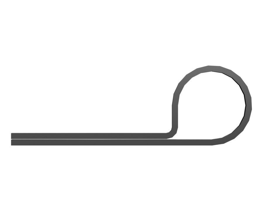 Стальной петлевой хомут, внутренний диаметр 9,52 мм