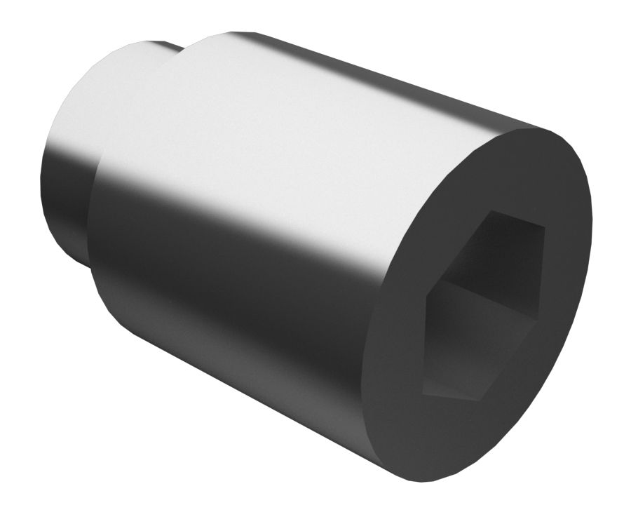 Установочный винт с шестигранным углублением под ключ с номинальной длиной 22 мм