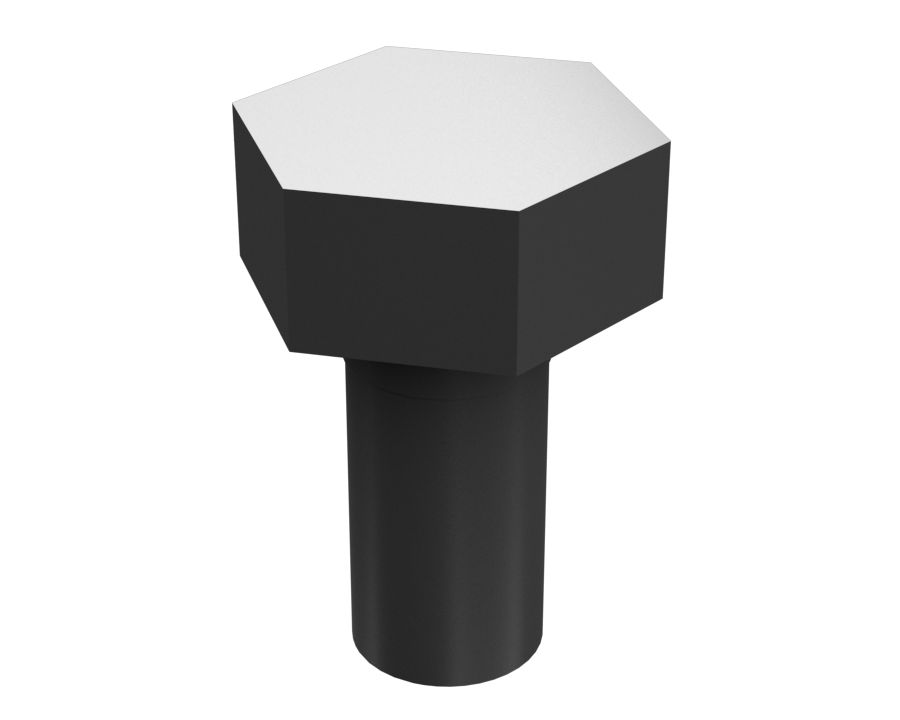 Болт с шестигранной головкой с резьбой 1/4-28