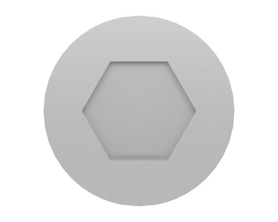 Болт с шестигранной головкой под торцевой ключ с резьбой № 8 (0,164)''-32 x 3/8''