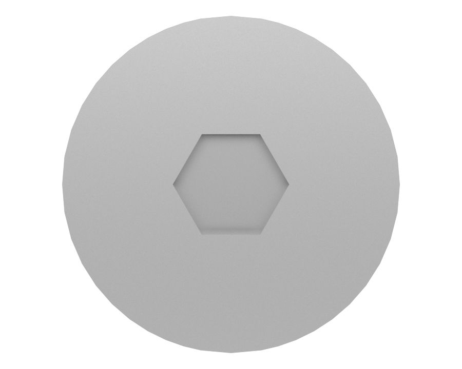 Приводной винт с плоской головкой длиной 10 мм