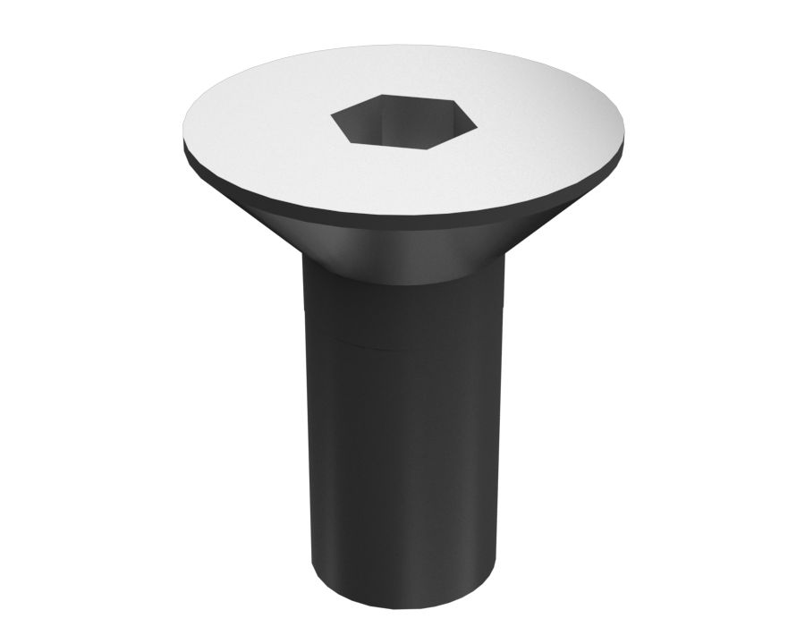 Приводной винт с плоской головкой длиной 10 мм