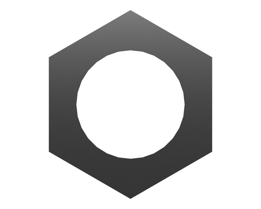 Стопорная шестигранная гайка 3/4''-10