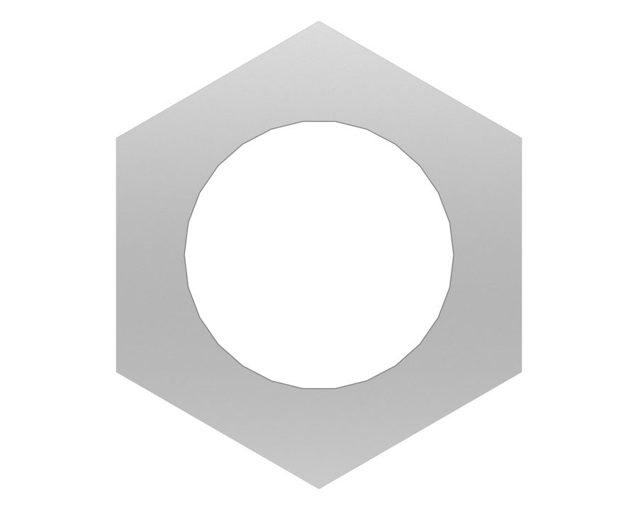 Шестигранная гайка 0,750