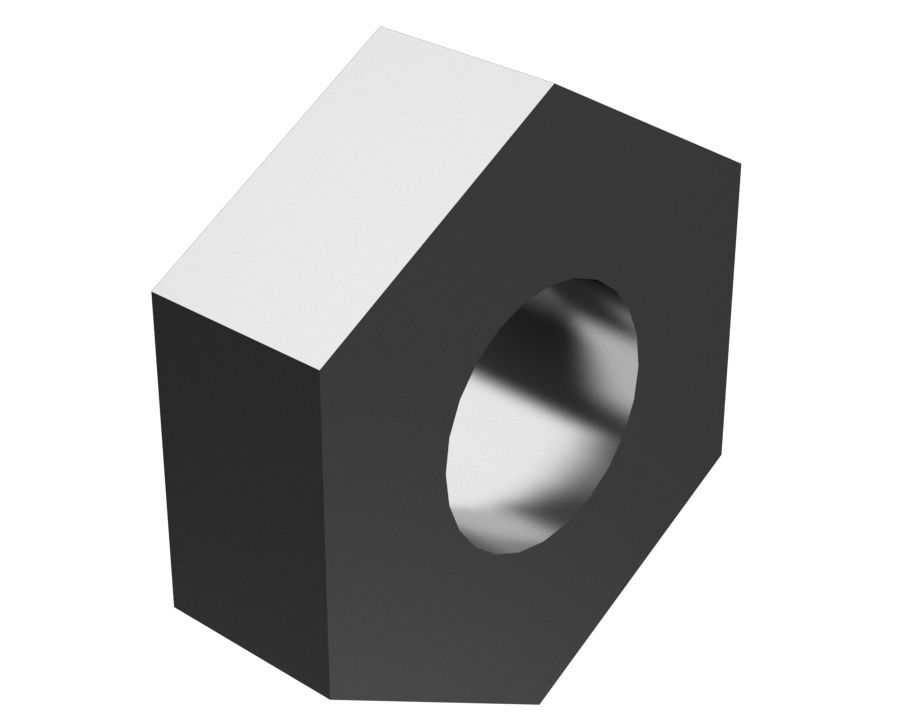 4B-2043: Шестигранная гайка №8-32