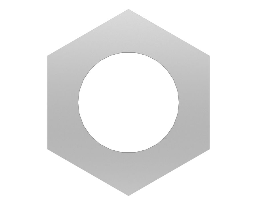 Шестигранная гайка 5/16''-24