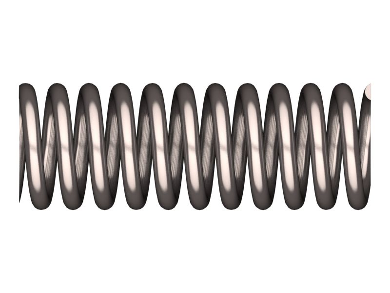 Правая пружина свободной длины 88,90 мм